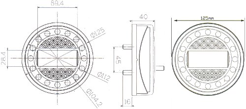 Dual Voltage 12v - 24v MaXilamp Rear Combination LED Lamp